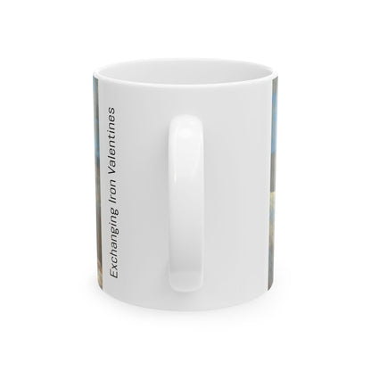 Exchanging Iron Valentines - Ceramic Mug with Fort Donelson Civil War Design.