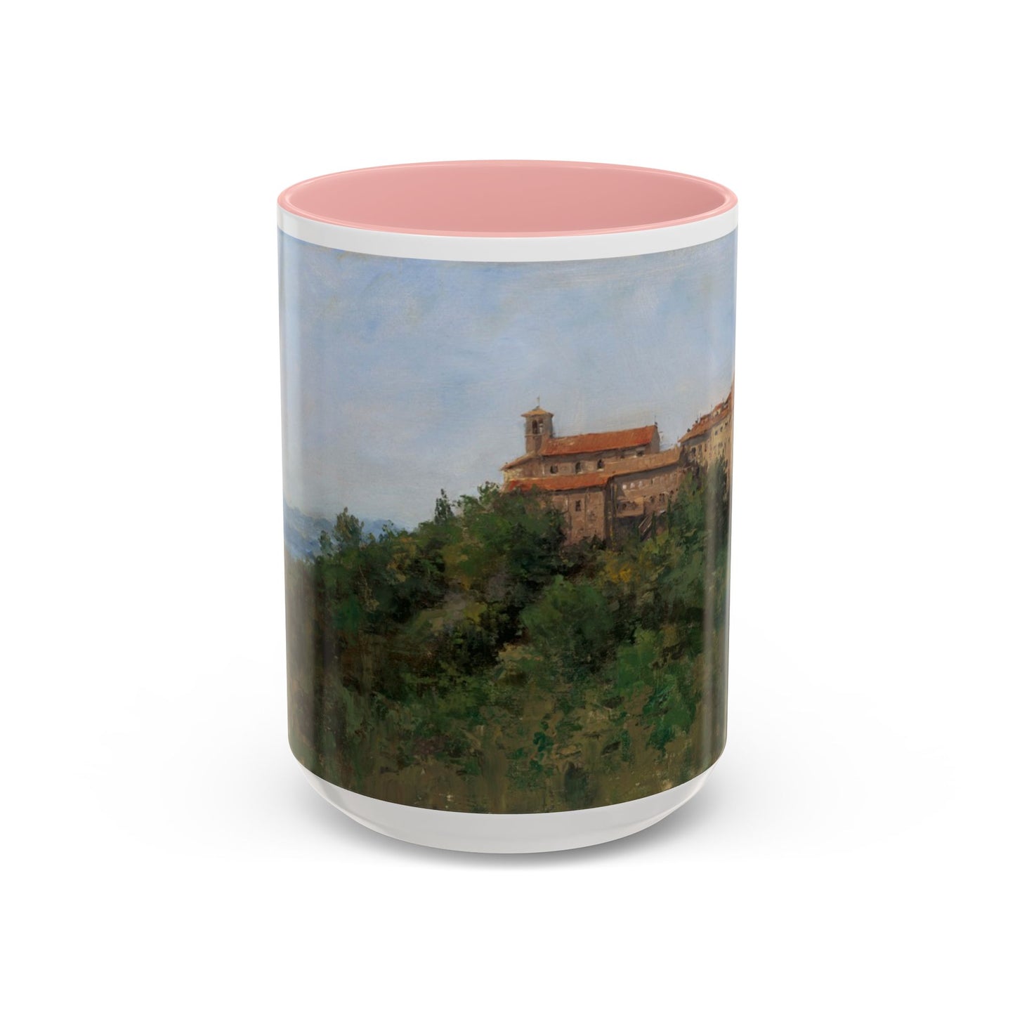 Hilltown Scansano - Elegant Accented Coffee Mug - 11oz & 15oz - Italian Landscapes