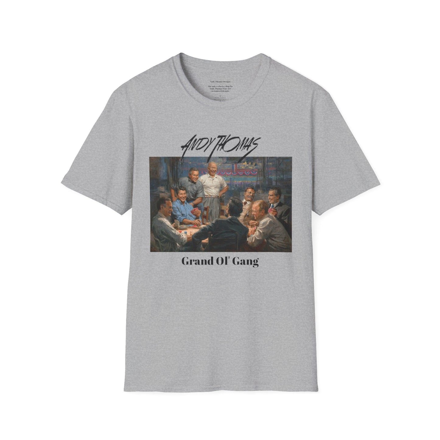 Grand Ol' Gang T-Shirt - US Presidents Playing Poker - Andy Thomas Designs