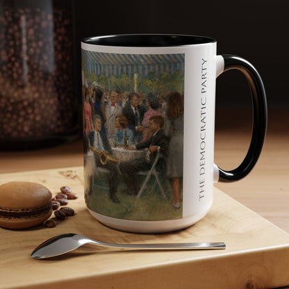 The Democratic Party - Elegant Event Themed Coffee Mug - 11oz & 15oz - Whitehouse Gathering with Obama