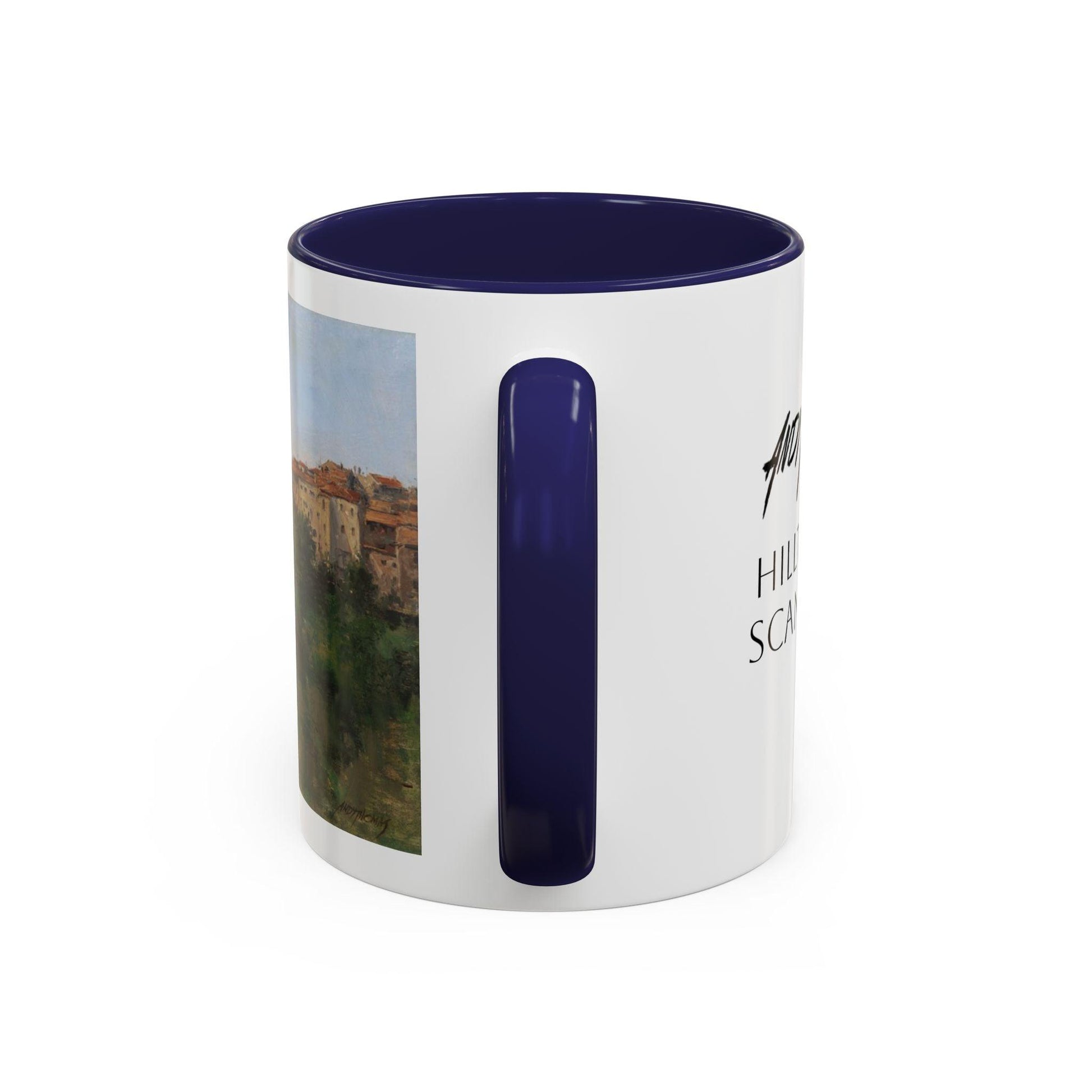 Hilltown Scansano - Elegant Accented Coffee Mug - 11oz & 15oz - Italian Landscapes - Andy Thomas Designs