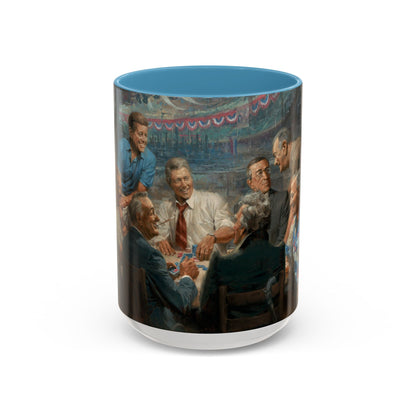 Callin the Blue Coffee Mug - Elegant Accent Coffee Mug 11oz & 15oz with Presidential Gathering Design