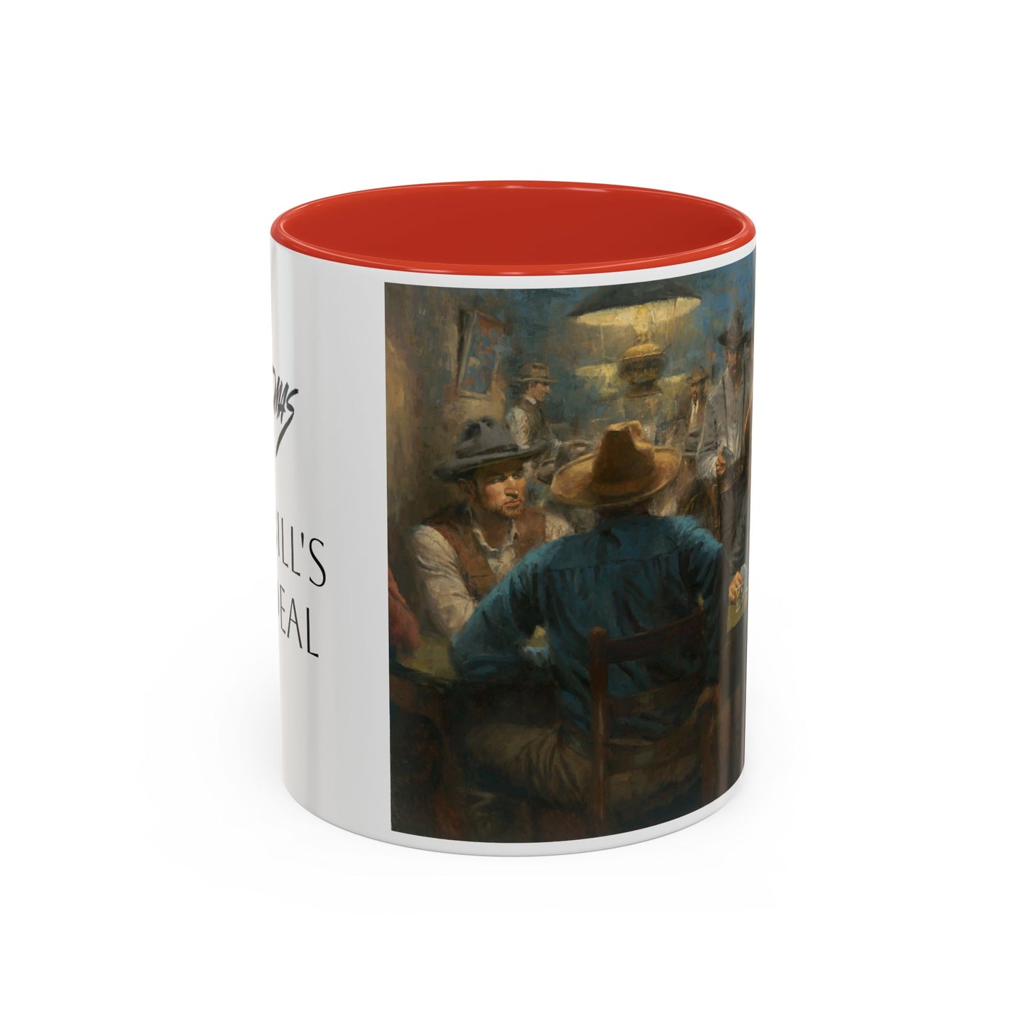 Wild Bill's Last Deal | Vintage Poker Western Art Coffee Mug - 11 & 15 oz