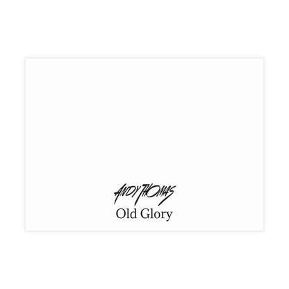 Note Cards: Old Glory - Patriotic Artwork - Envelopes Included