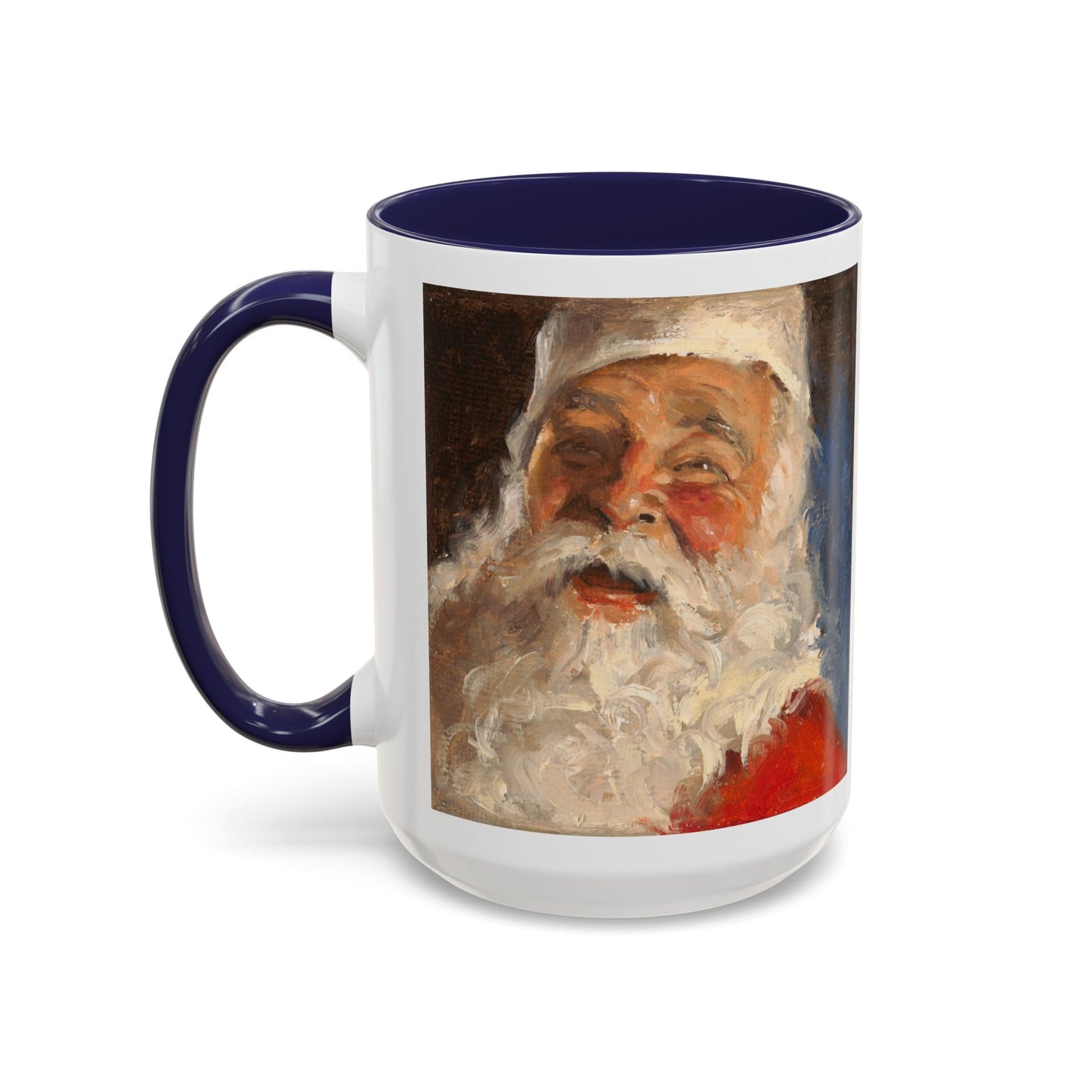 Santa Accent Coffee Mug - Holiday Gift, Christmas Decor, Santa Lover's Mug, Ceramic Coffee Cup, Unique Santa Mug