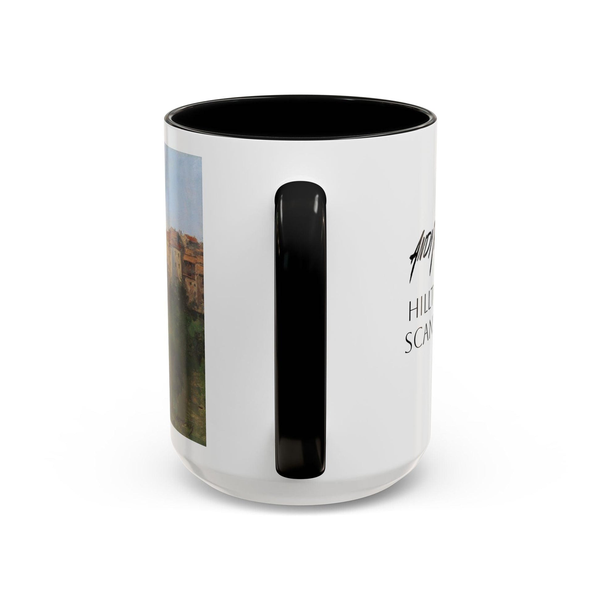 Hilltown Scansano - Elegant Accented Coffee Mug - 11oz & 15oz - Italian Landscapes - Andy Thomas Designs