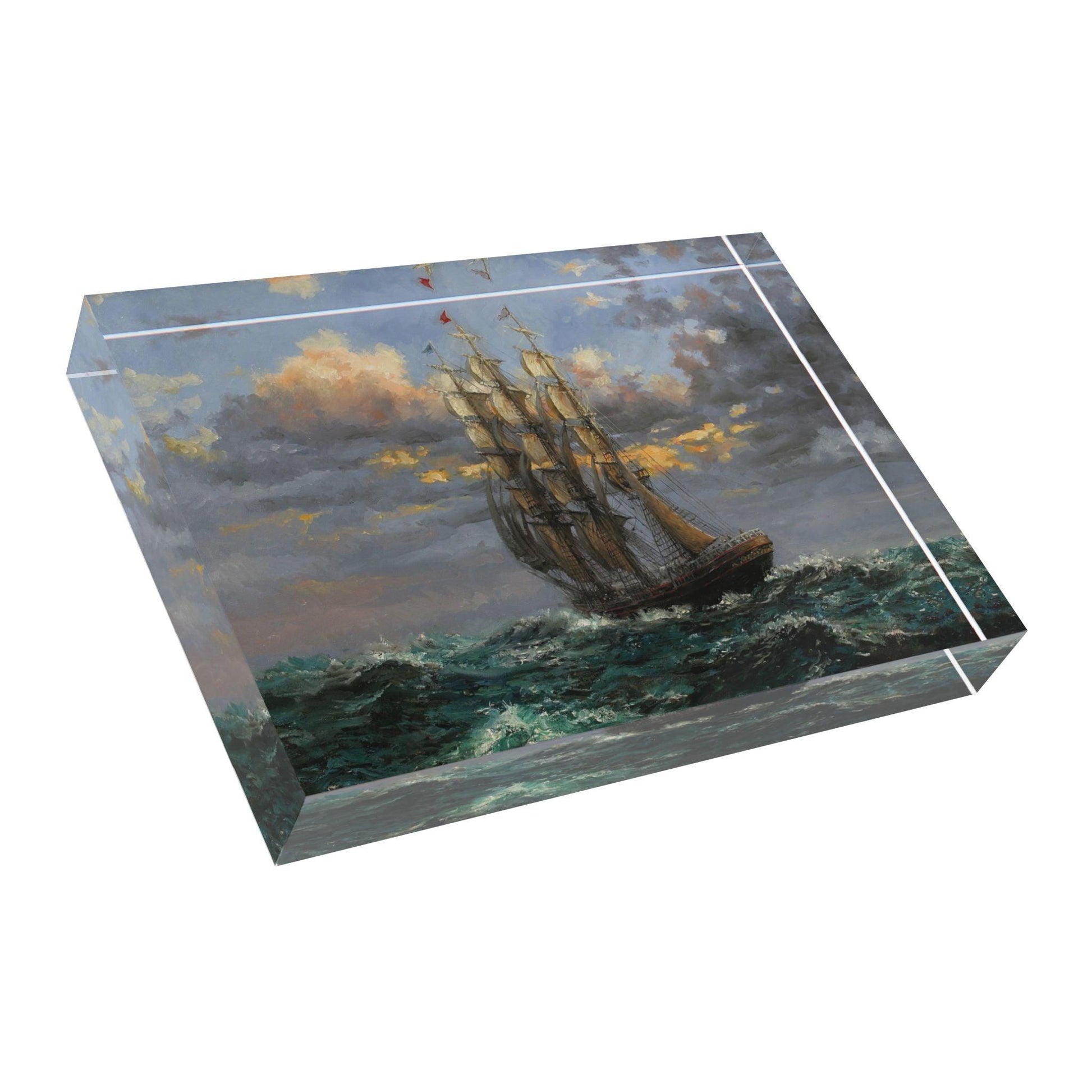 Sunset Clipper - Photo Block - Nautical Design Decoration - Andy Thomas Designs