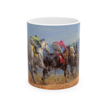 Horse Race 2 | Ceramic Mug — Coffee Cup (11oz/15oz)