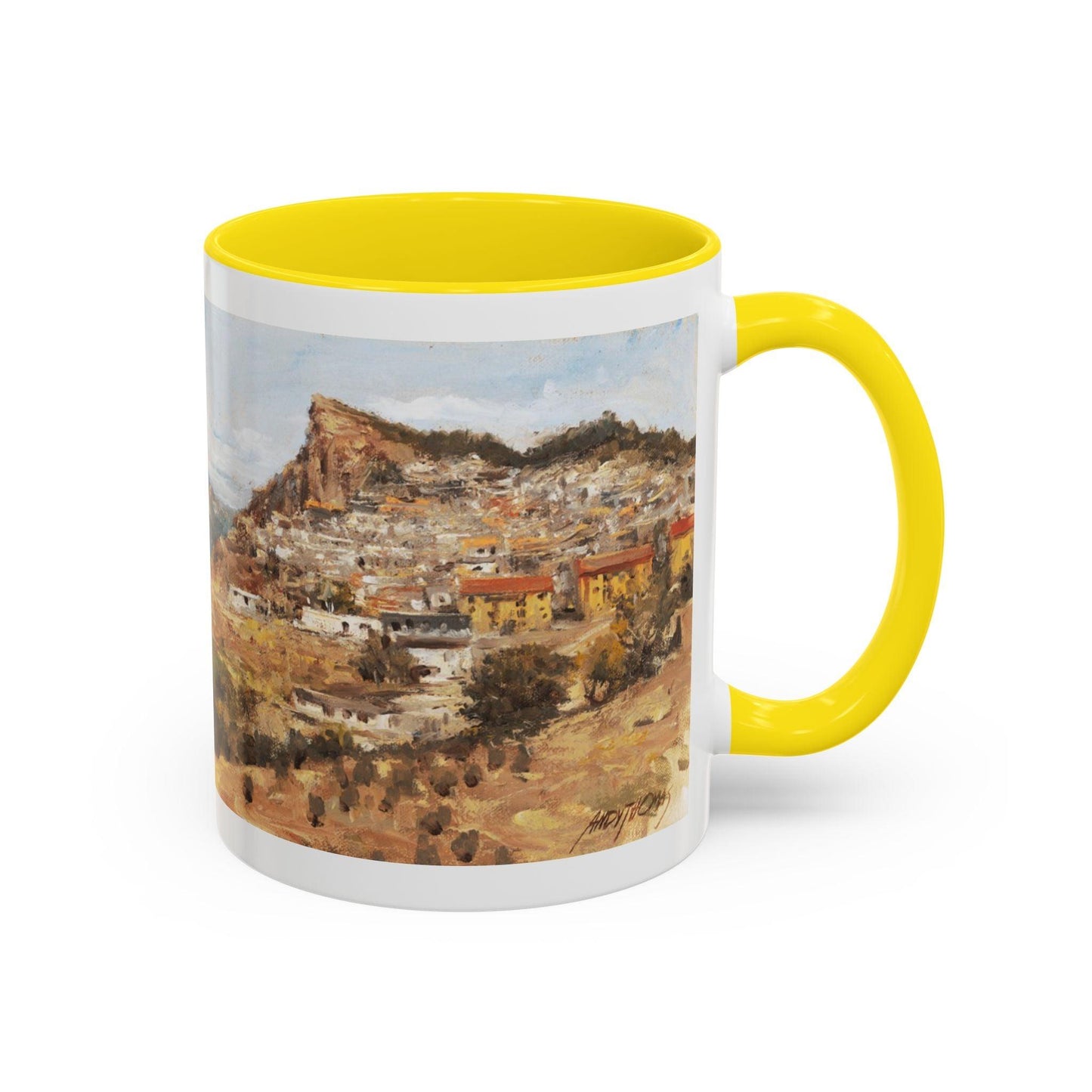 San Nicola dell'Alto - Elegant Accented Coffee Mug - 11oz & 15oz - Italian Landscapes - Andy Thomas Designs