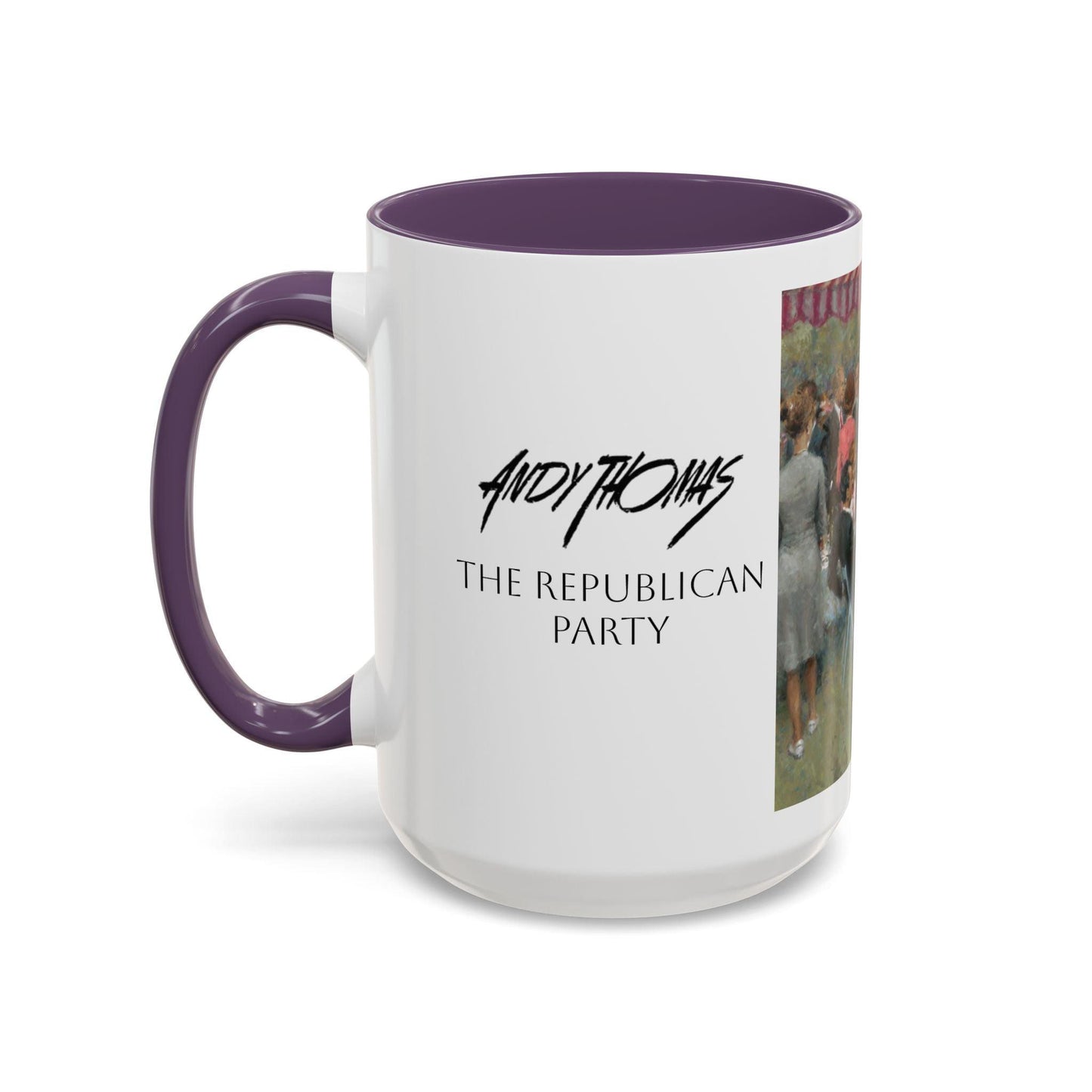 The Repub. Party Coffee Mug - Elegant Accent Coffee Mug 11oz & 15oz with Presidential Gathering Design - Andy Thomas Designs