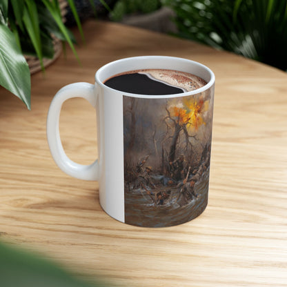 My Poor Orphans! - Ceramic Mug with Stones River Civil War Design.