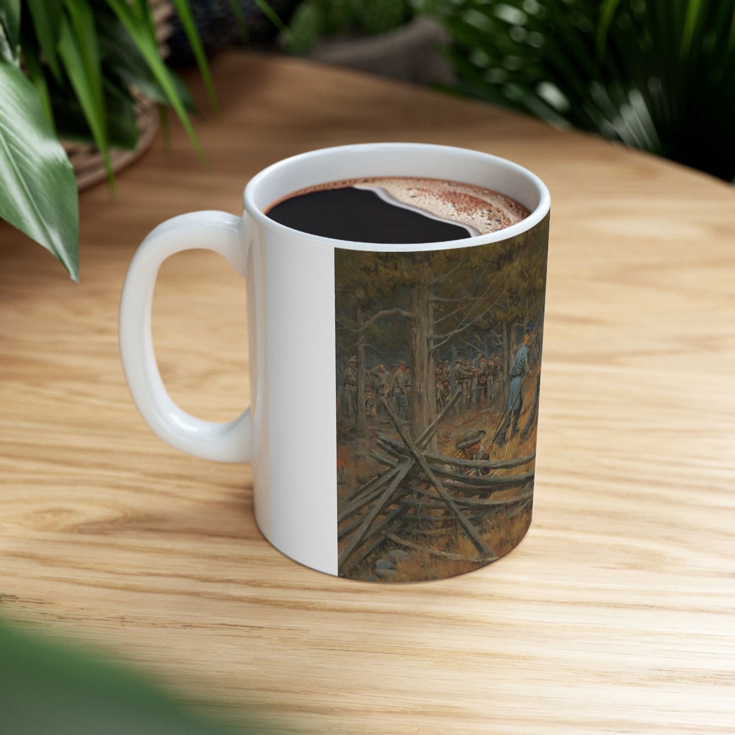 This Far, But No Farther - Ceramic Mug with Stones River Civil War Design.