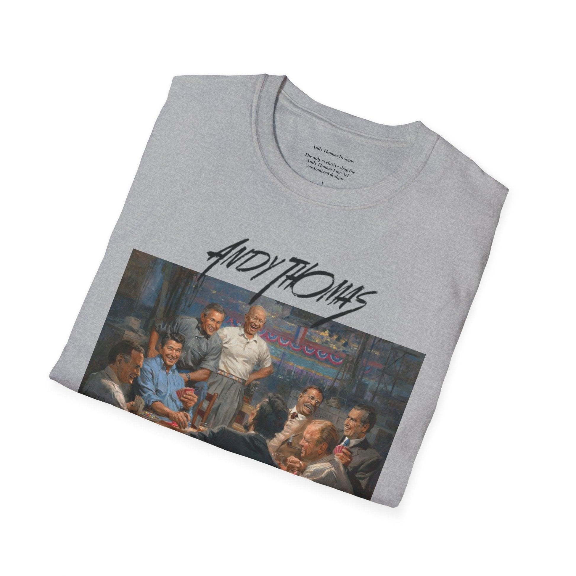 Grand Ol' Gang T-Shirt - US Presidents Playing Poker - Andy Thomas Designs