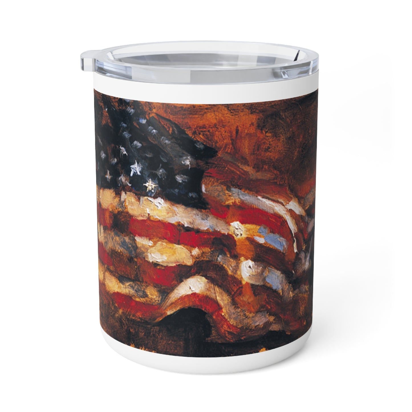 Old Glory - Patriotic Insulated Coffee Mug - 10oz American Flag Design