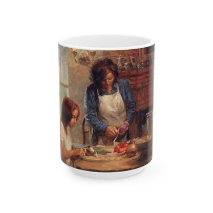 Life Lessons | Mother & Daughter | Ceramic Mug — Coffee Cup (11oz/15oz)