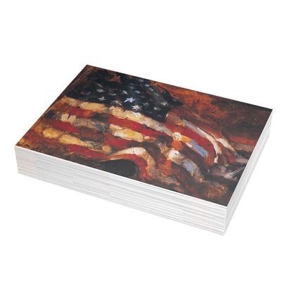 Note Cards: Old Glory - Patriotic Artwork - Envelopes Included