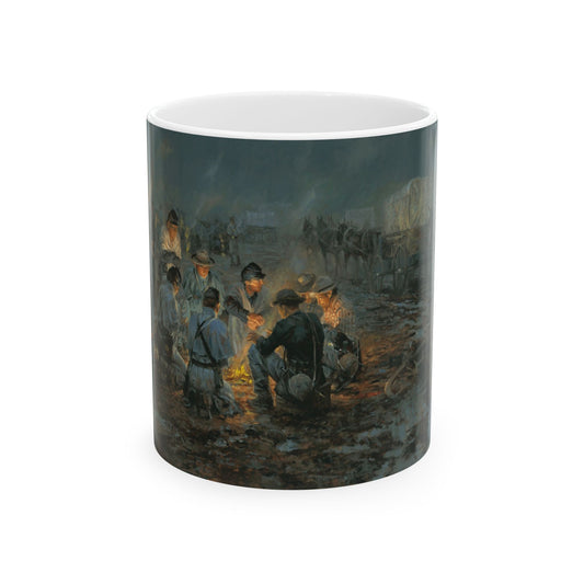 Their Longest, Coldest New Year's Eve - Ceramic Mug with Stones River Civil War Design.