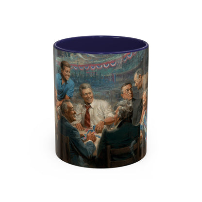 Callin the Blue Coffee Mug - Elegant Accent Coffee Mug 11oz & 15oz with Presidential Gathering Design