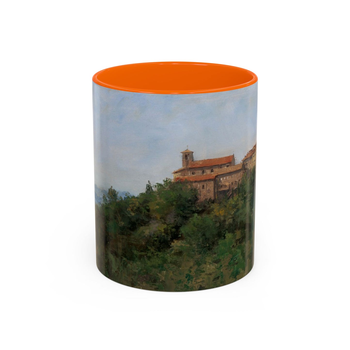Hilltown Scansano - Elegant Accented Coffee Mug - 11oz & 15oz - Italian Landscapes