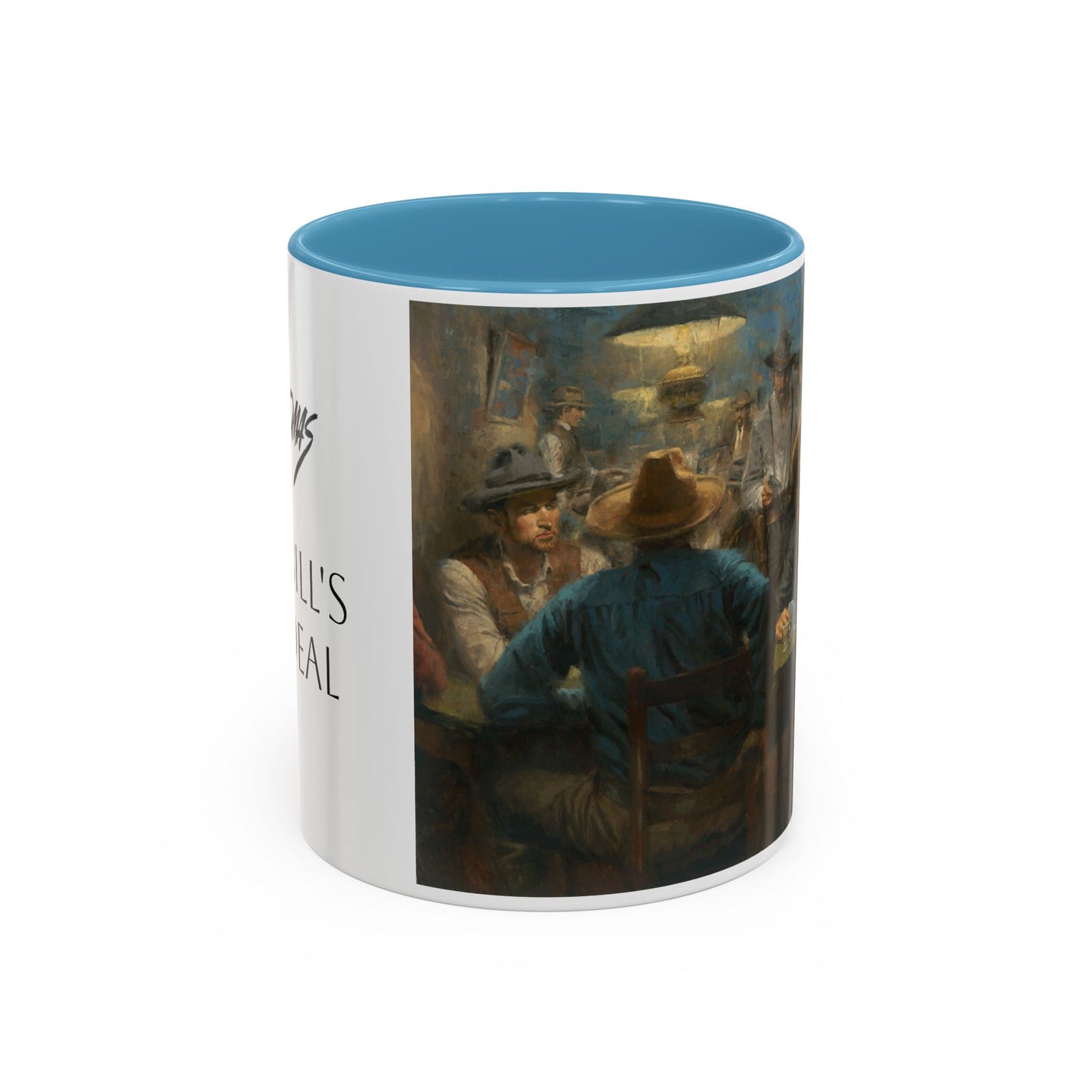 Wild Bill's Last Deal | Vintage Poker Western Art Coffee Mug - 11 & 15 oz