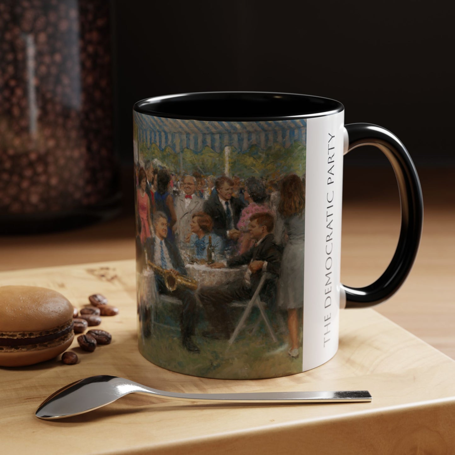 The Democratic Party - Elegant Event Themed Coffee Mug - 11oz & 15oz - Whitehouse Gathering with Obama