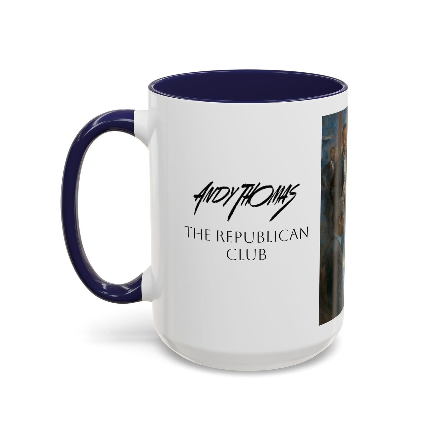 The Repub Club Coffee Mug - Elegant Accent Coffee Mug 11oz & 15oz - Presidential Gathering Design feat. Trump - Andy Thomas Designs