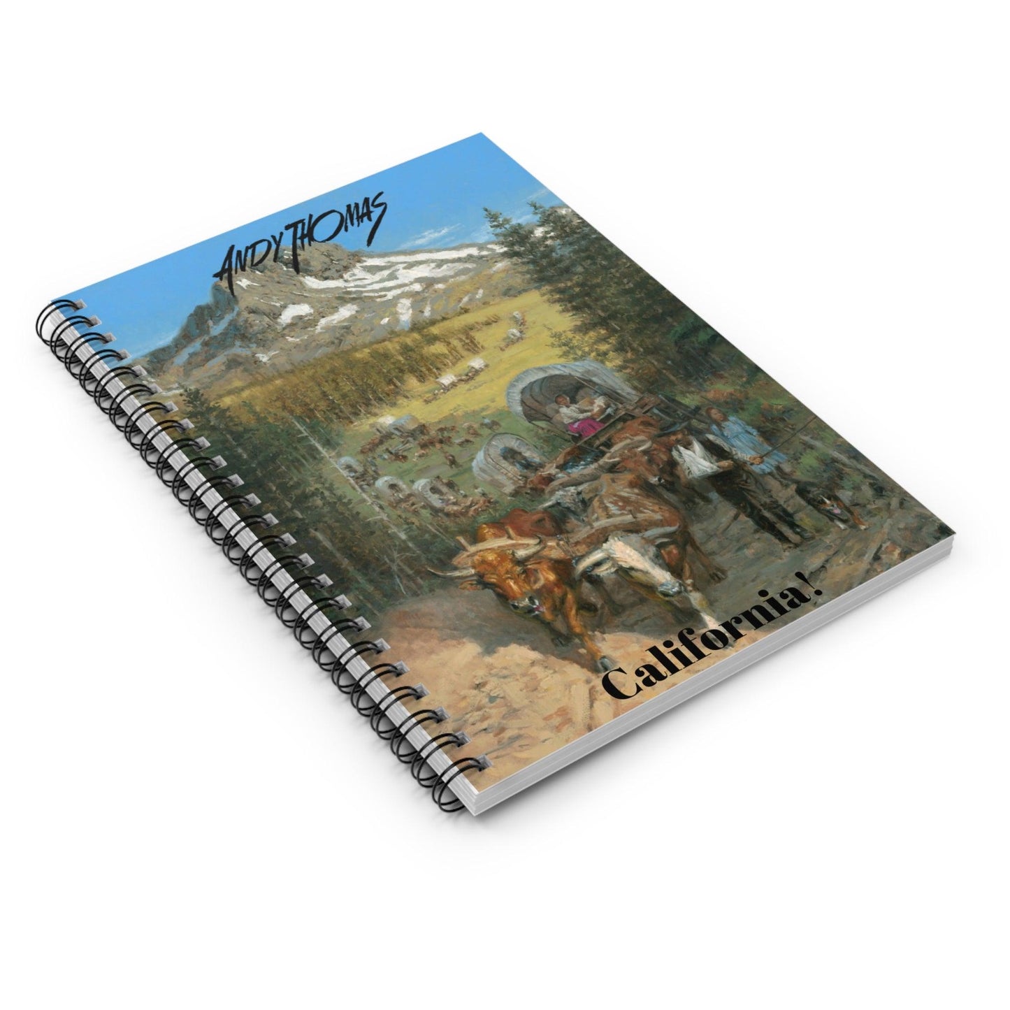 California! - Spiral Notebook - Ruled Line - Andy Thomas Designs