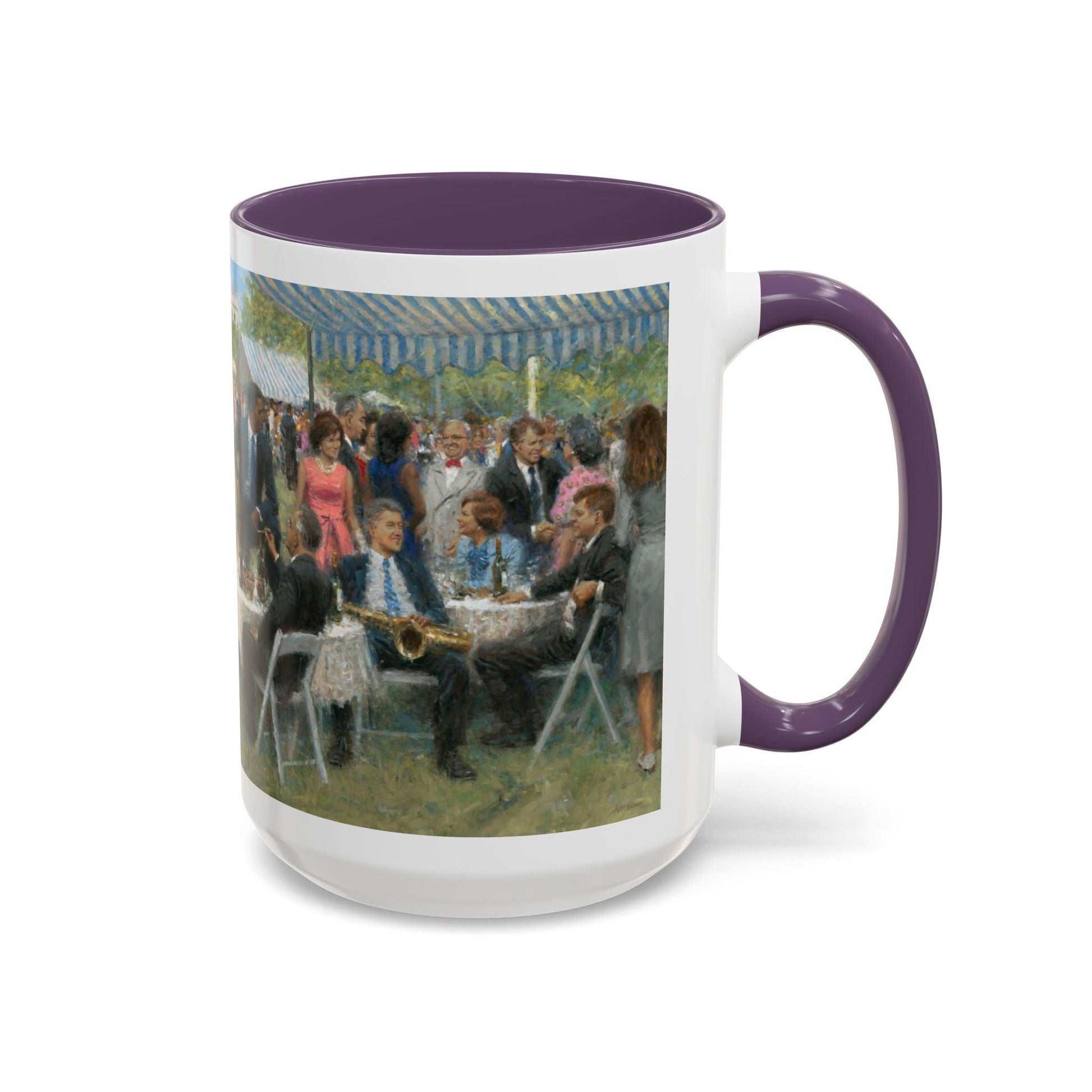 The Dem. Party - Elegant Event Themed Coffee Mug - 11oz & 15oz - Whitehouse Gathering with Biden - Andy Thomas Designs