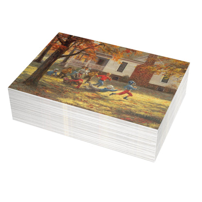 Note Cards: Fall Football - Envelopes Included
