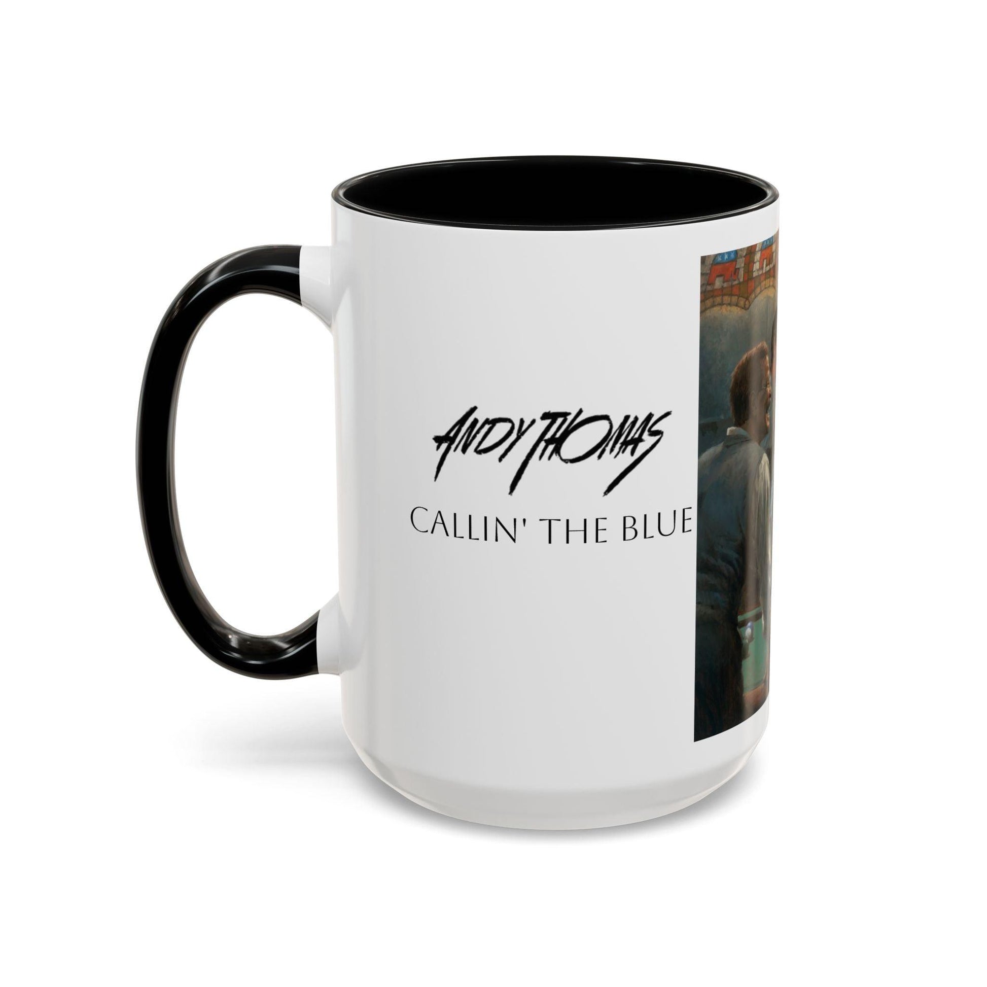 Callin' the Blue - Elegant Accent Coffee Mug 11oz & 15oz - US Presidents Playing Pool - Andy Thomas Designs