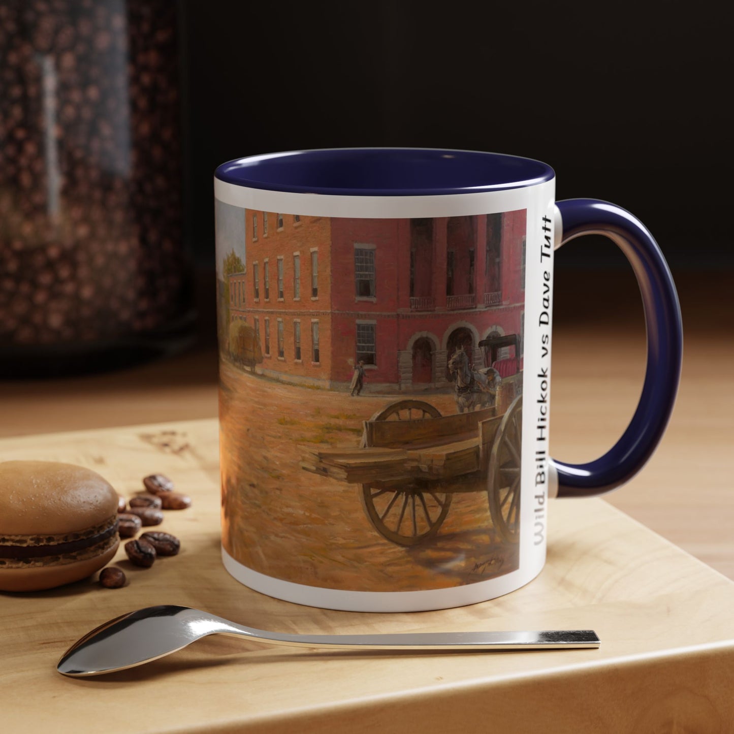 Wild Bill Hickok vs Dave Tutt | Rustic Western Accent Coffee Mug - Vintage Scene, Ideal Gift for Coffee Lovers