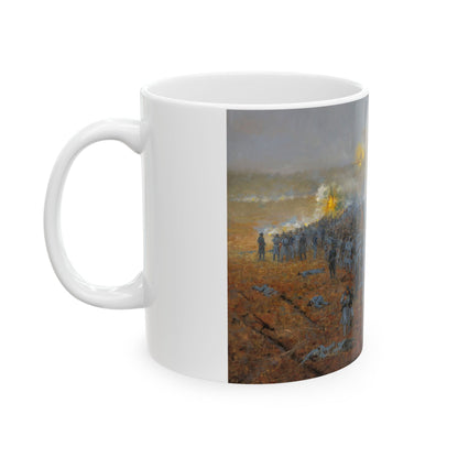 Sheridan Saves the Day - Ceramic Mug with Stones River Civil War Design.