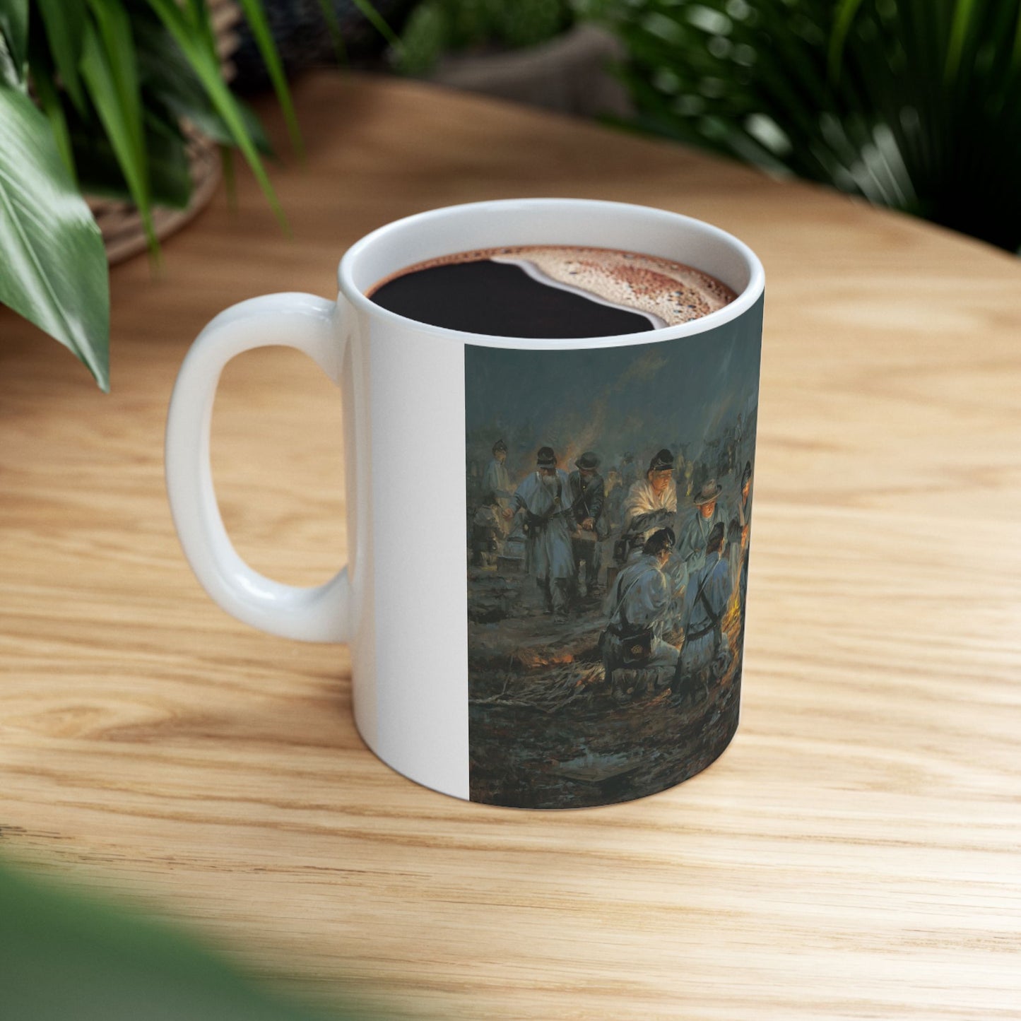 Their Longest, Coldest New Year's Eve - Ceramic Mug with Stones River Civil War Design.