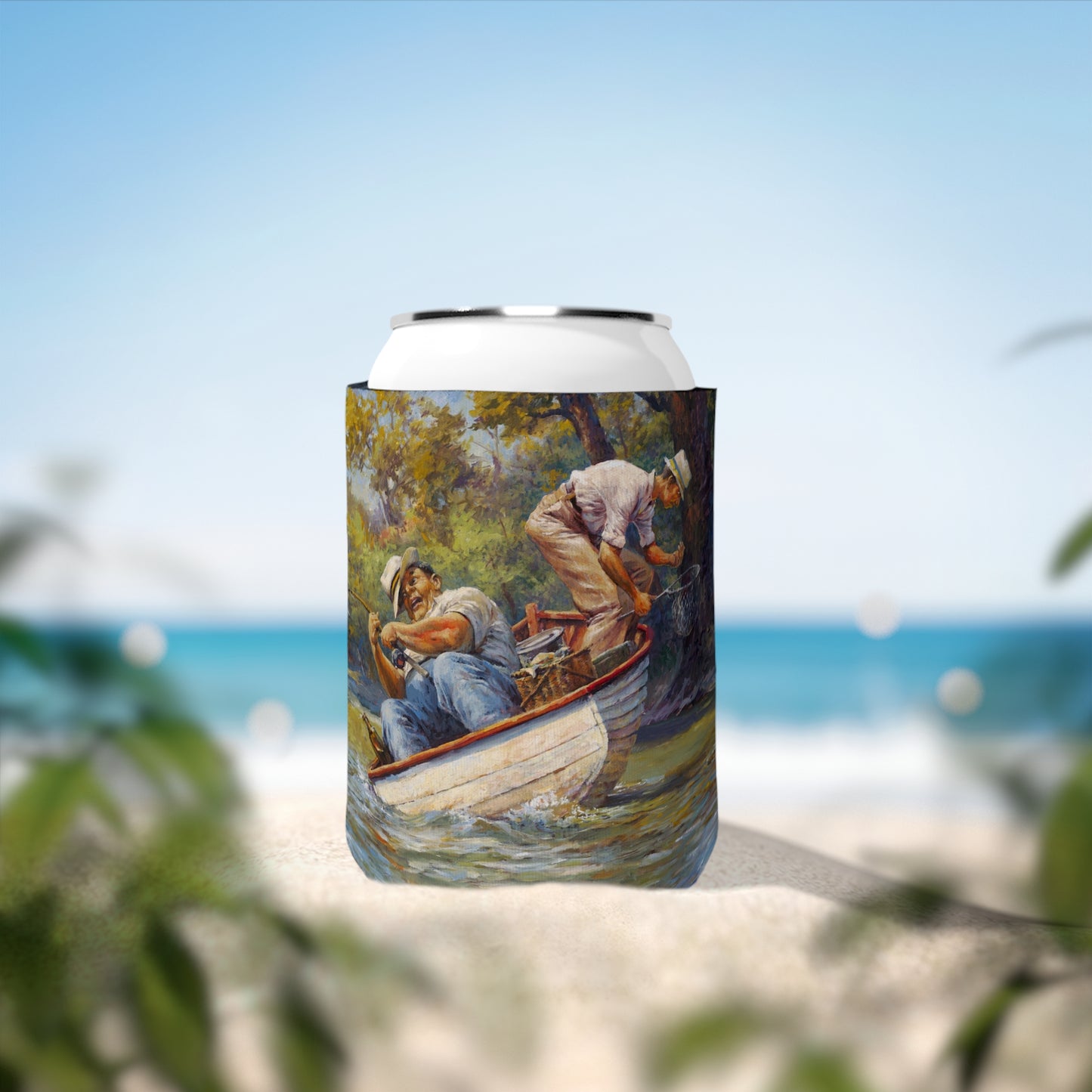 It's a Big One - Fishing-Themed Can Cooler Sleeve