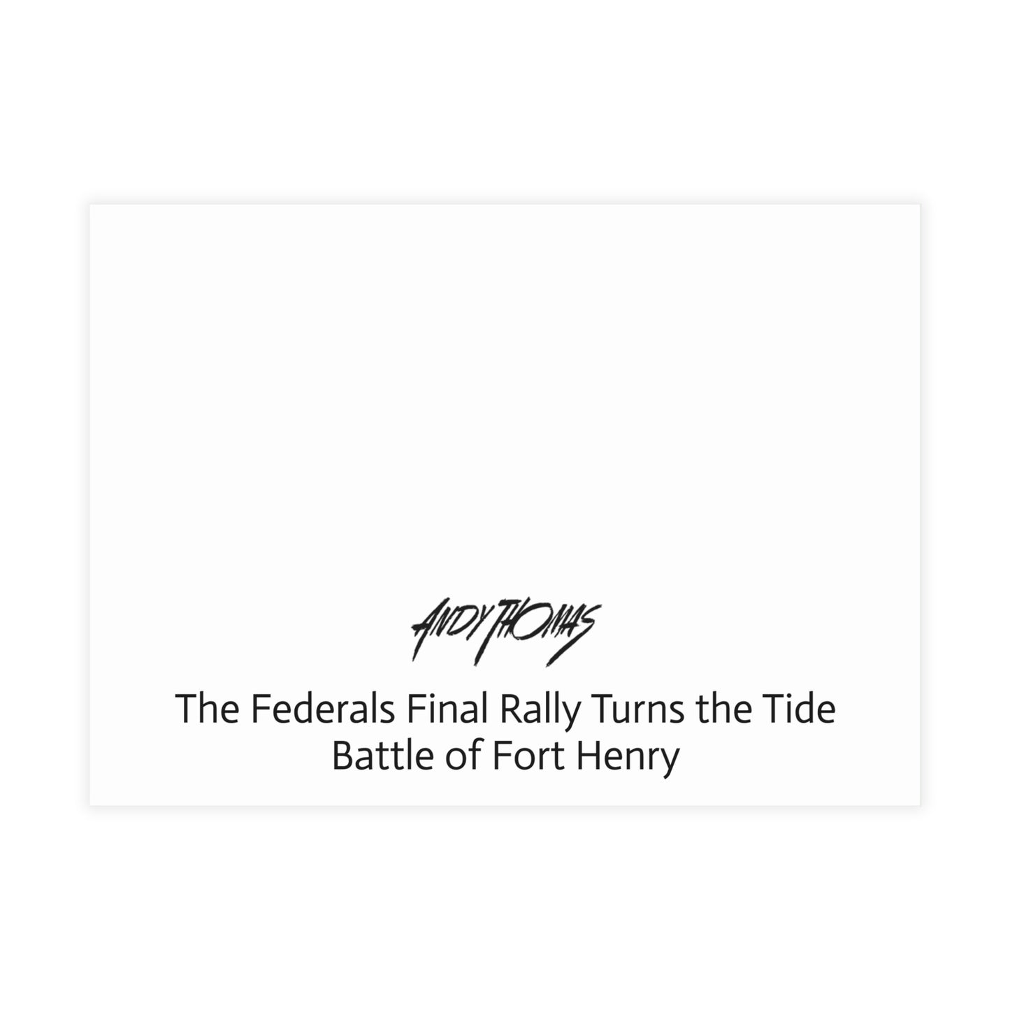 Note Cards: The Federals Final Rally Turns the Tide - Envelopes Included