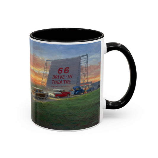 Retro Drive-In Coffee Mug - 66 Theatre Nostalgia