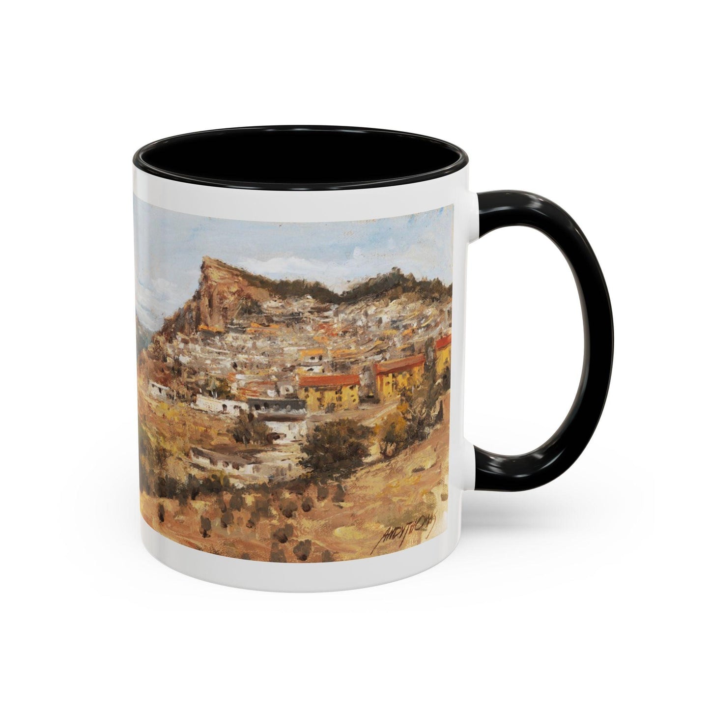 San Nicola dell'Alto - Elegant Accented Coffee Mug - 11oz & 15oz - Italian Landscapes - Andy Thomas Designs