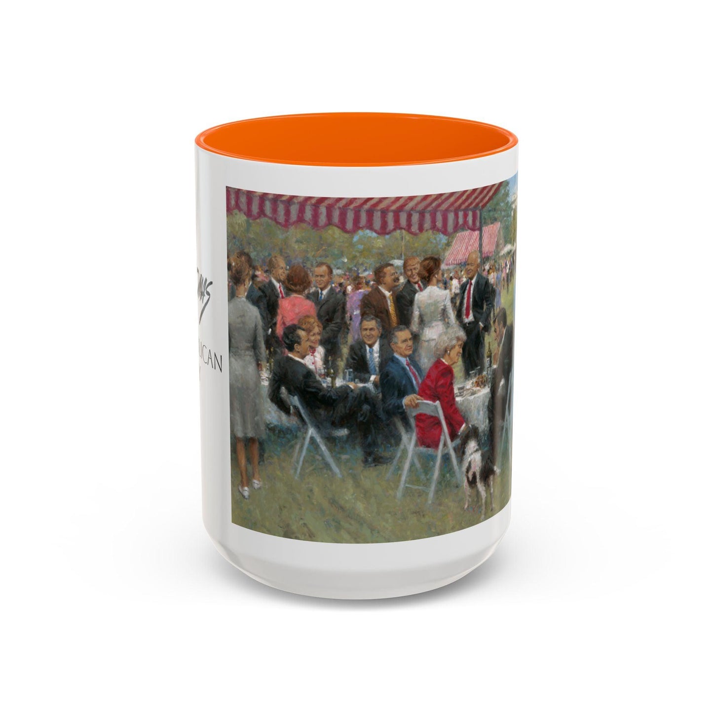 The Repub. Party Coffee Mug - Elegant Accent Coffee Mug 11oz & 15oz with Presidential Gathering Design - Andy Thomas Designs