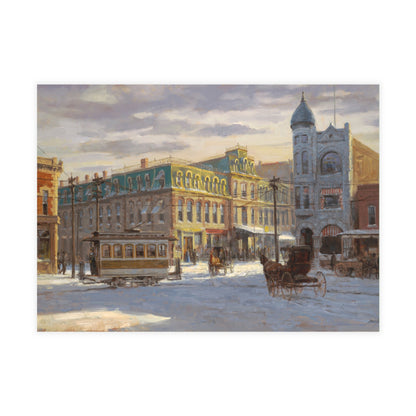 Note Cards: Winter on the Square- Envelopes Included