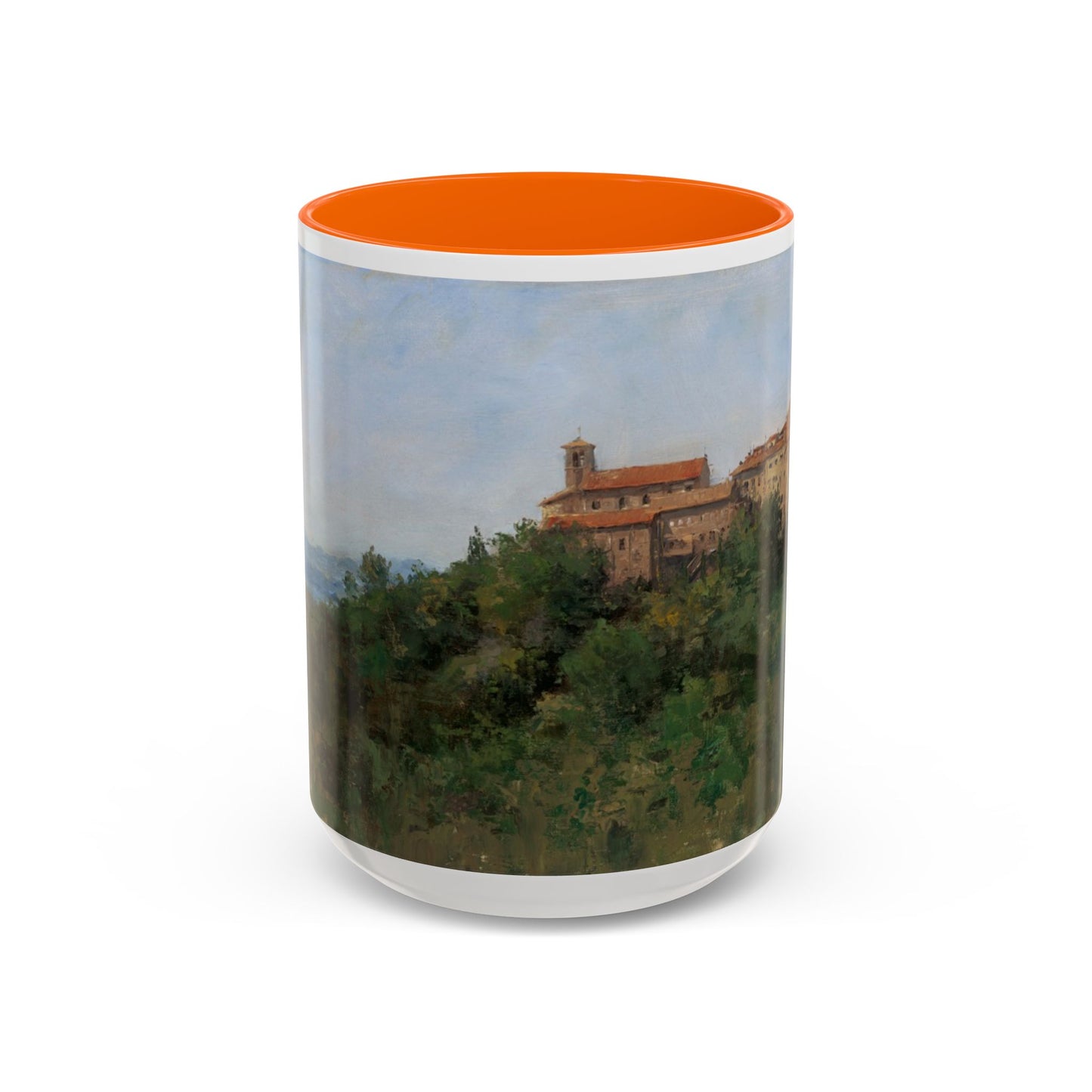 Hilltown Scansano - Elegant Accented Coffee Mug - 11oz & 15oz - Italian Landscapes