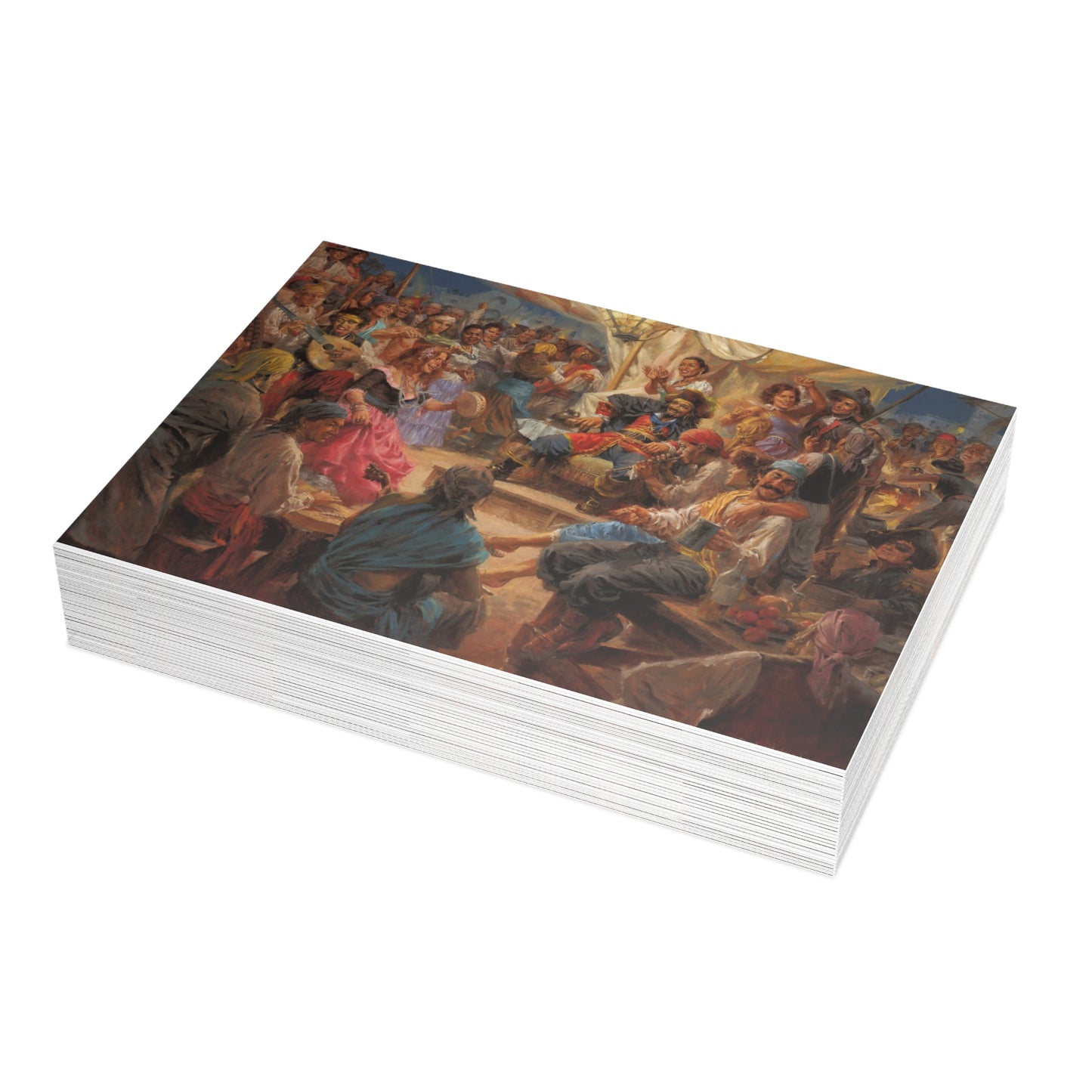 Note Cards: And The Banded Played On | Pirate Party. Musicians - Envelopes Included