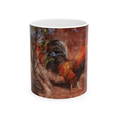 Rooster | Country | Farm | Ceramic Mug — Coffee Cup (11oz/15oz)