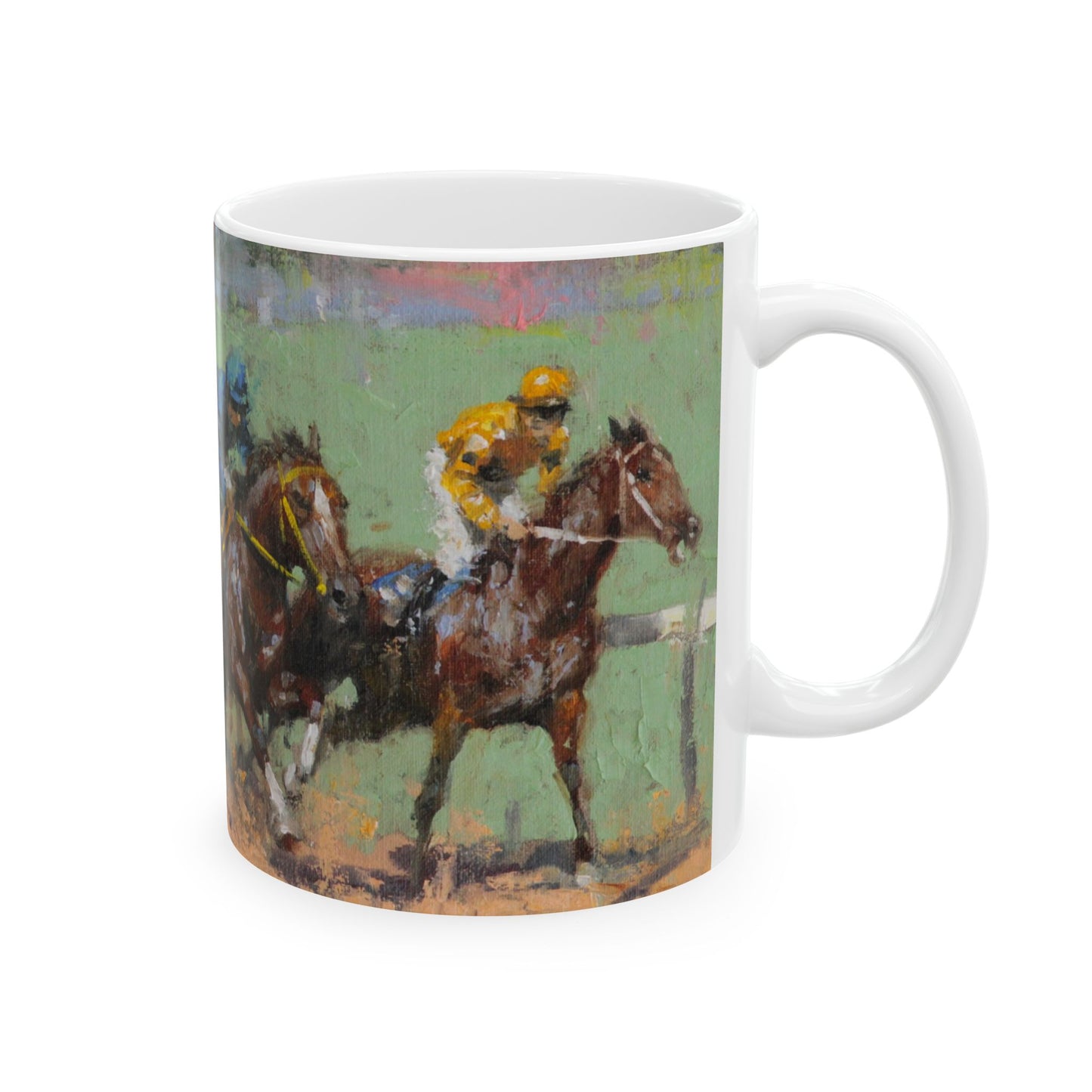 Horse Races 16 | Ceramic Mug — Coffee Cup (11oz/15oz)
