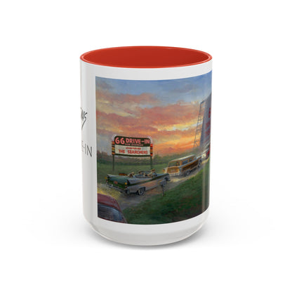 Retro Drive-In Coffee Mug - 66 Theatre Nostalgia - Andy Thomas Designs