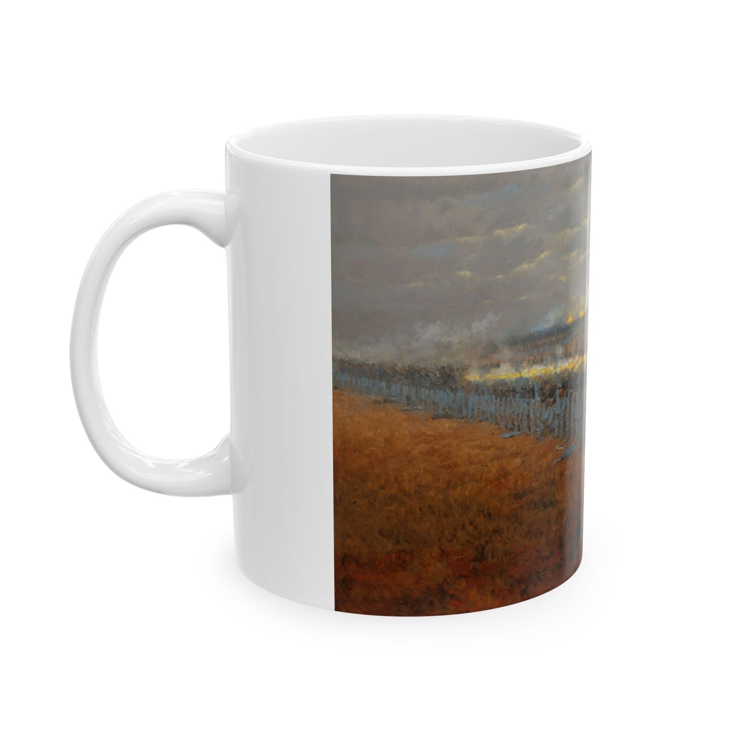 The Federals Final Rally Turns the Tide - Ceramic Mug with Stones River Civil War Design.