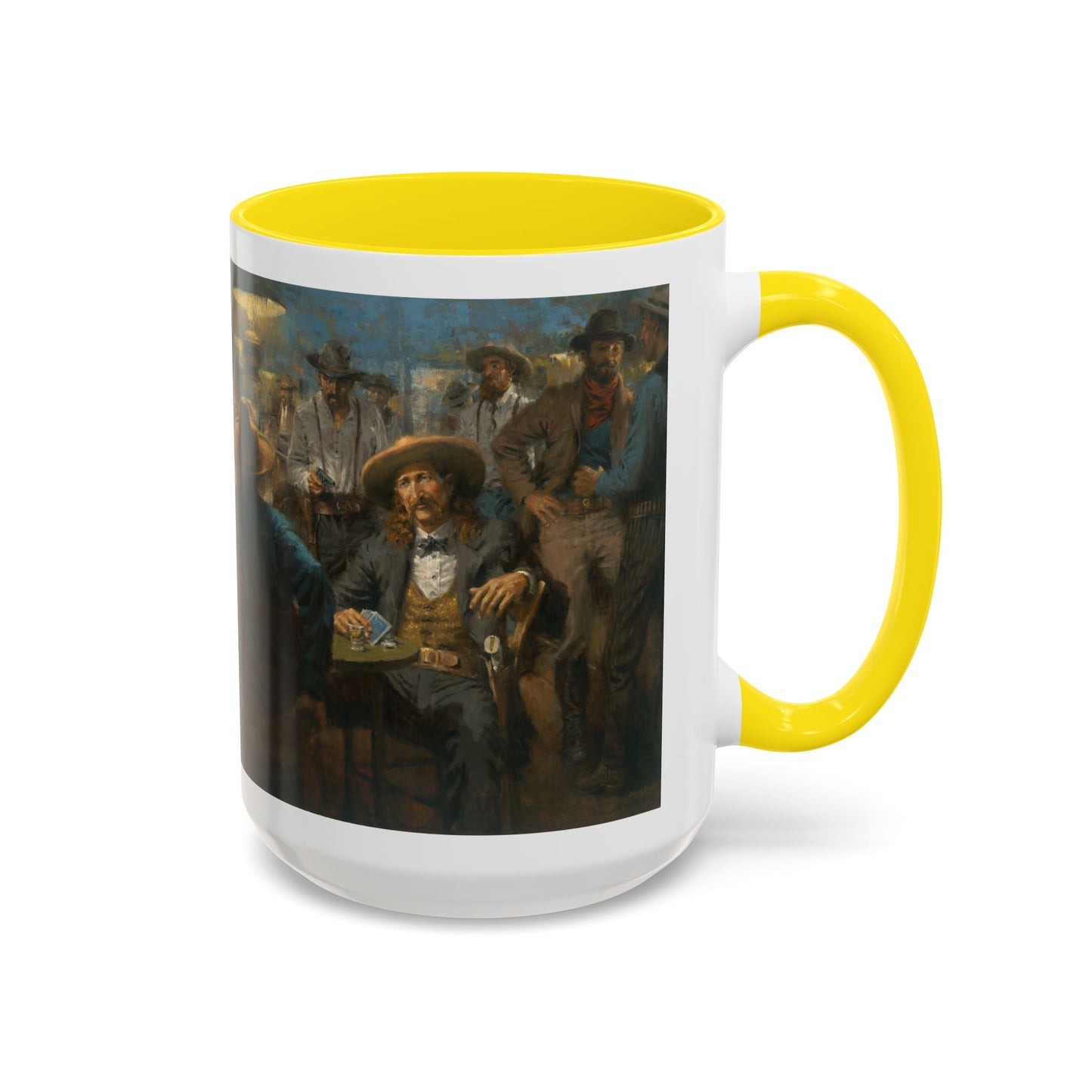 Wild Bill's Last Deal | Vintage Poker Western Art Coffee Mug - 11 & 15 oz