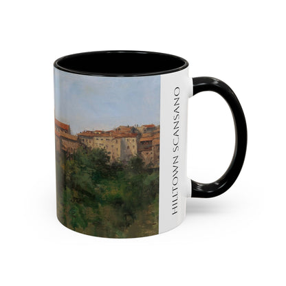 Hilltown Scansano - Elegant Accented Coffee Mug - 11oz & 15oz - Italian Landscapes