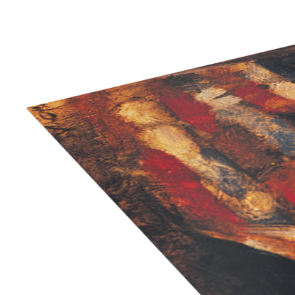 Note Cards: Old Glory - Patriotic Artwork - Envelopes Included