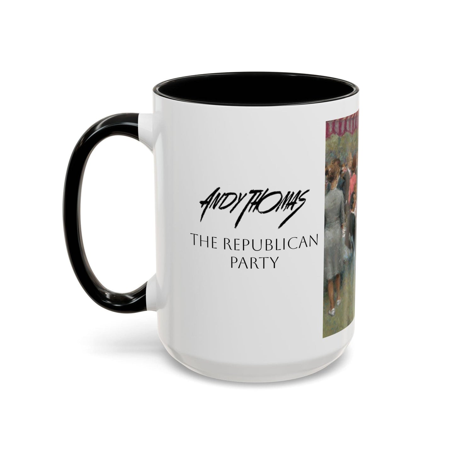 The Repub. Party Coffee Mug - Elegant Accent Coffee Mug 11oz & 15oz with Presidential Gathering Design - Andy Thomas Designs