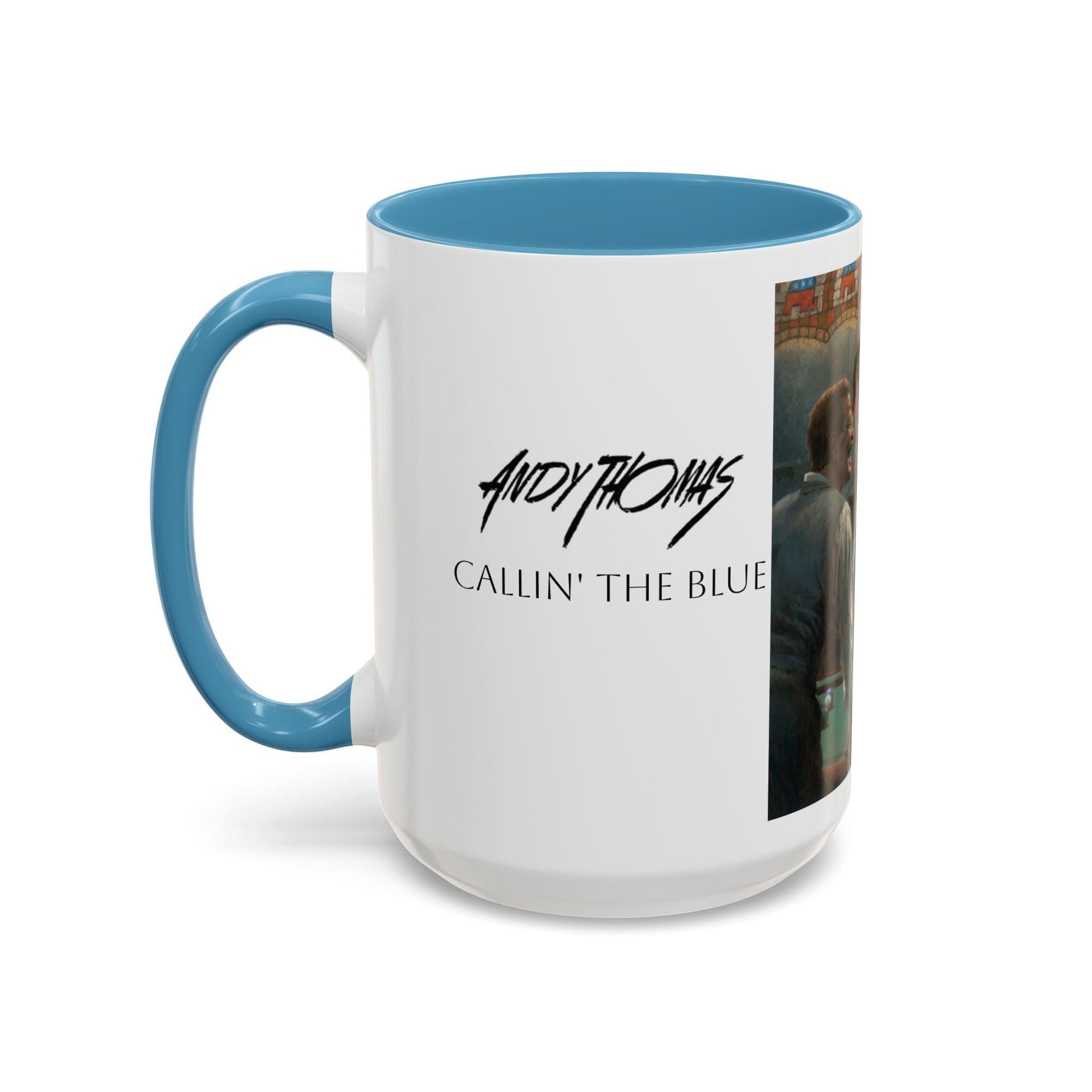 Callin' the Blue - Elegant Accent Coffee Mug 11oz & 15oz - US Presidents Playing Pool - Andy Thomas Designs